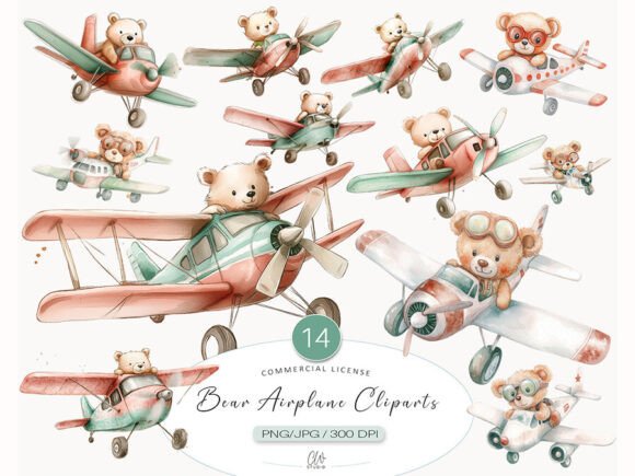 Adorable Bear Airplane Clipart: A Designer's Guide