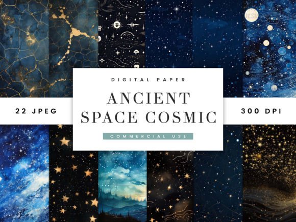Ancient Space Cosmic Digital Paper: A Designer's Guide to Vintage Textures