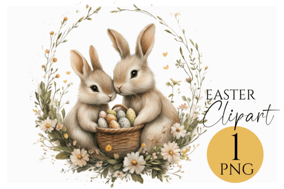 Charming Easter Bunny Clipart for Spring Projects