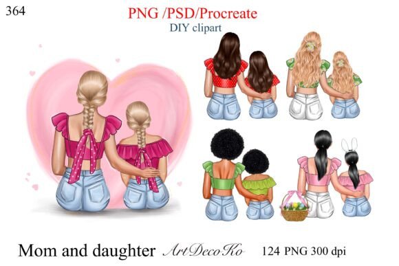 Designing with Heart: Leveraging Mother Clipart for Emotional Impact