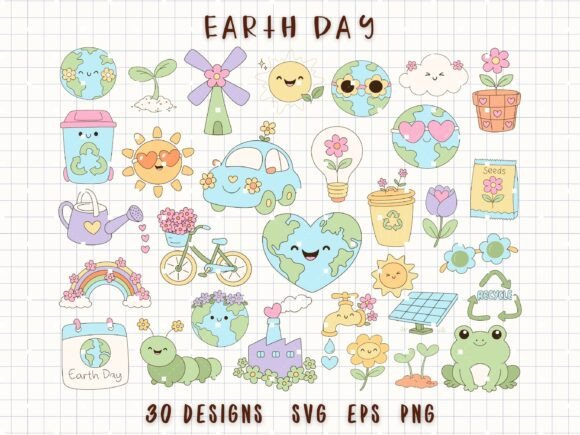 Earth Day Clipart Cute Eco Planet SVG: A Designer's Guide