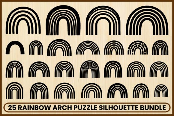 Elevate Your Projects: 25 Boho Rainbow Arch SVG Bundle