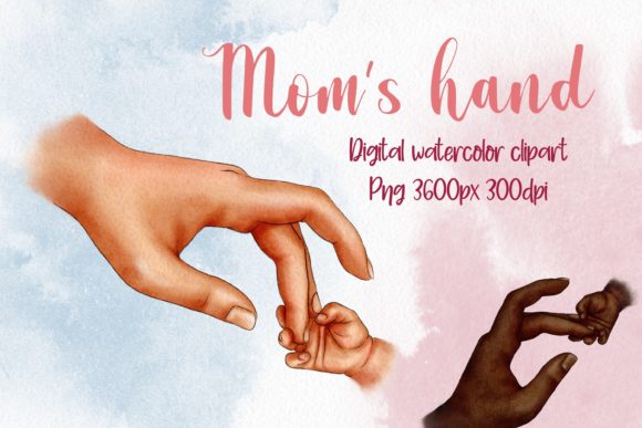 Infuse Your Designs with the Intimacy of Mom’s Hand Clipart