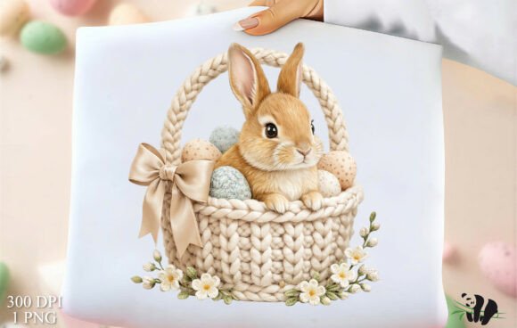 Timeless Easter Charm: A Vintage Bunny PNG for Your Projects
